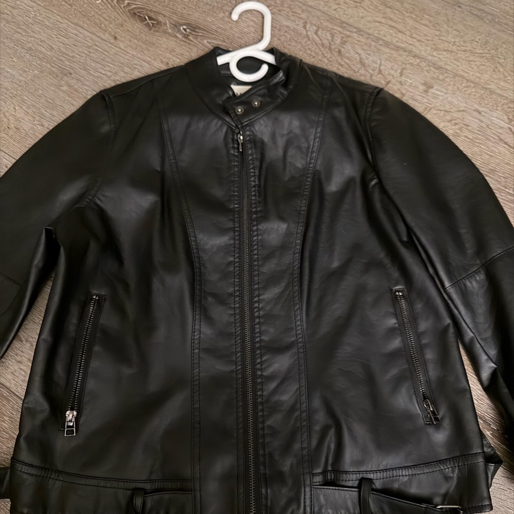 Maralyn & Me Black Leather Jacket